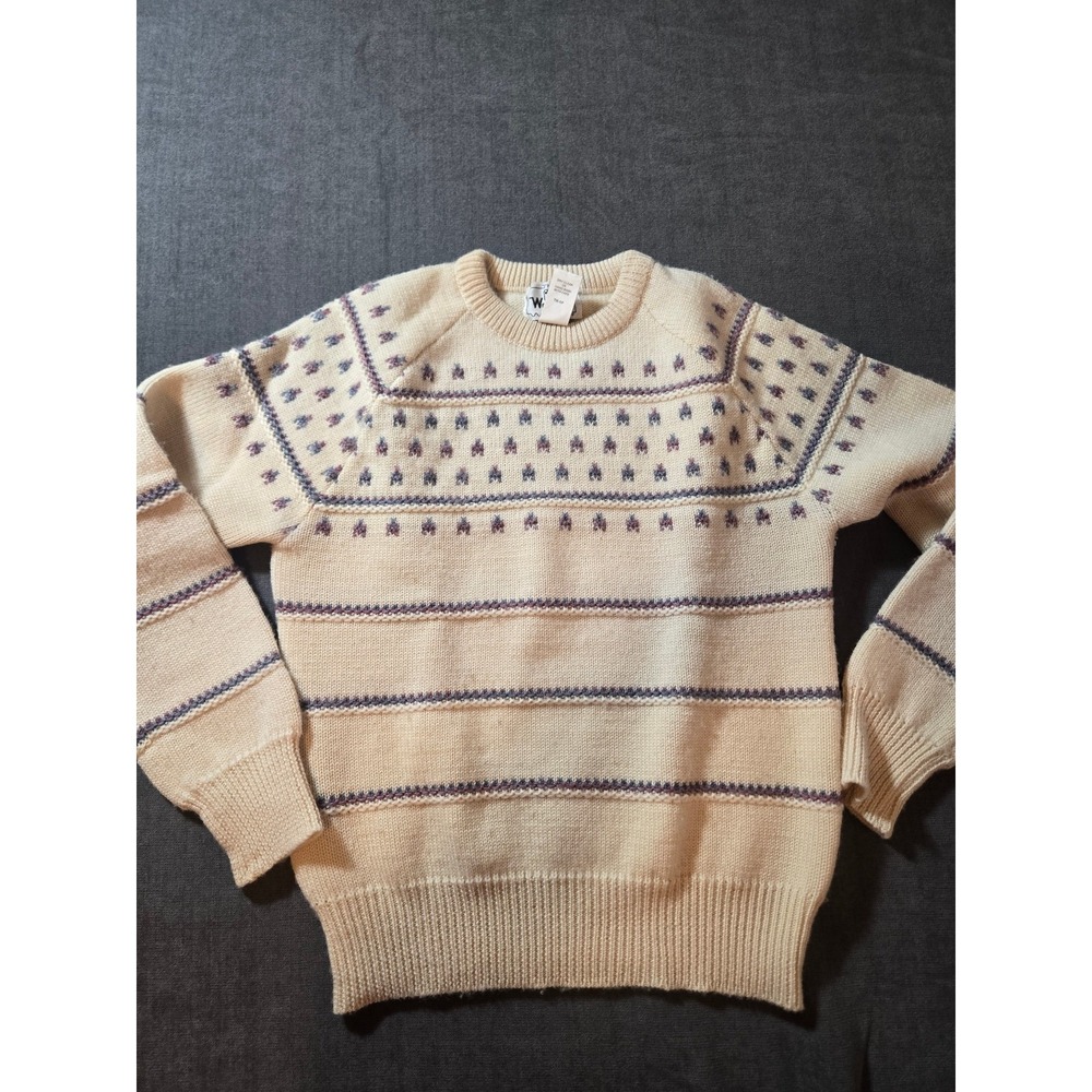 Vtg Woolrich Sweater Womens Medium Fair Ilse 100% Premium Wool Nordic Cozy Retro